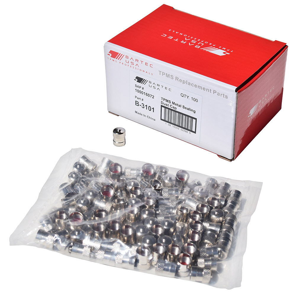 TPMS Metal Sealing Dust Caps Box of 100 TPMS Metal Sealing Dust Caps Box of 100