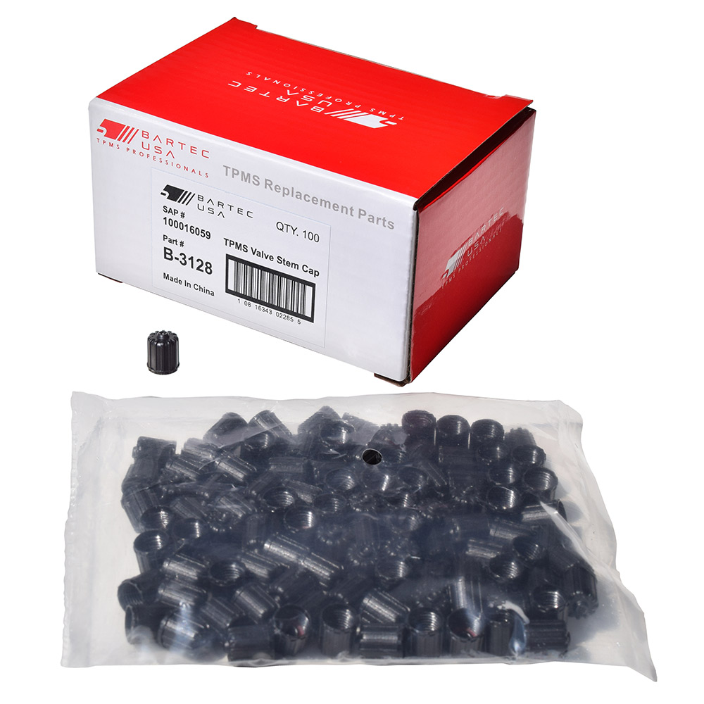 TPMS Valve Stem Cap Small Black Box of 100 TPMS Valve Stem Cap Small Black Box of 100