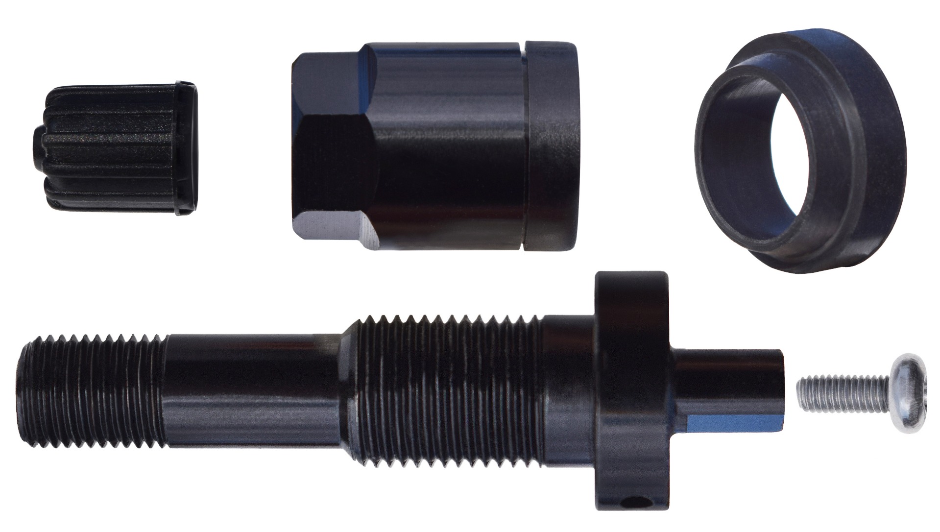 Box of 10 TPMS Service Kit - Black Anodized Aluminum clamp-in stem replacement for Schrader rubber snap-in stem for GM, Ford, Chrysler, Dodge, Jeep, Subaru, Suzuki Box of 10 TPMS Service Kit - Black Anodized Aluminum clamp-in stem replacement for Schrader rubber snap-in stem for GM, Ford, Chrysler, Dodge, Jeep, Subaru, Suzuki