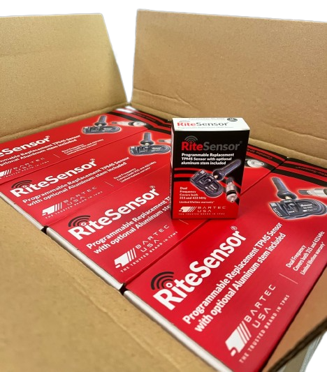 RITE-SENSOR Master pack - 12 sleeves of 10 boxed sensors w/Rubber valve stem and optional metal valve stem, 5 cases for a total of 600 sensors(red Box) RITE-SENSOR Master pack - 12 sleeves of 10 boxed sensors w/Rubber valve stem and optional metal valve stem, 5 cases for a total of 600 sensors(red Box)