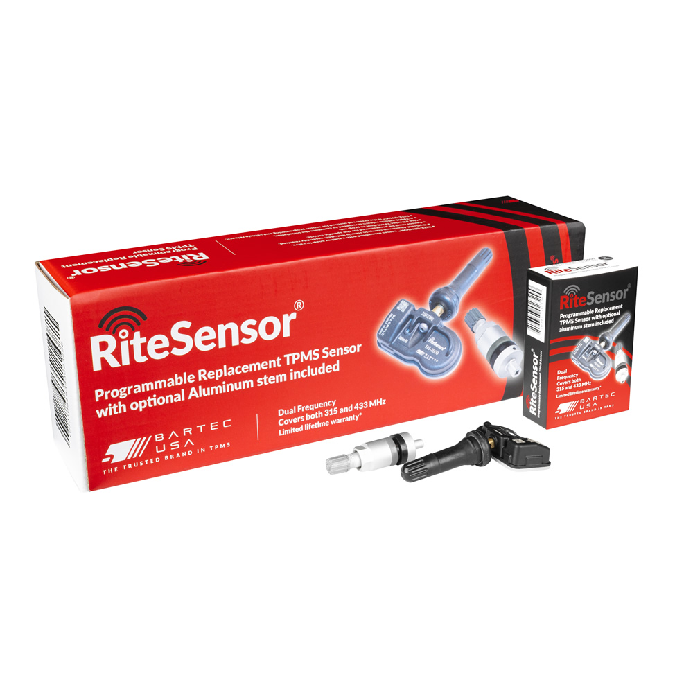 Rite-Sensor® 315/433MHz Programmable TPMS Sensor w/two Valve Stems 10 Pack Rite-Sensor® 315/433MHz Programmable TPMS Sensor w/two Valve Stems 10 Pack