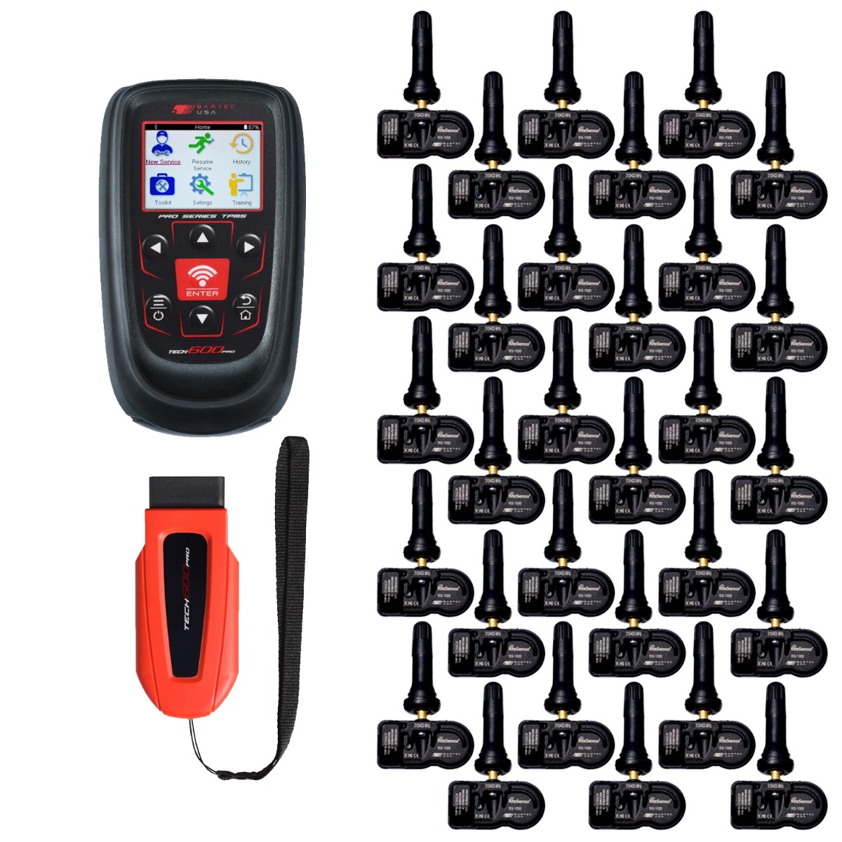 Tech600PRO Tool w/30 RITE-SENSORS with rubber stems only, 2-Year Warranty and 5-Years Software Tech600PRO Tool w/30 RITE-SENSORS with rubber stems only, 2-Year Warranty and 5-Years Software